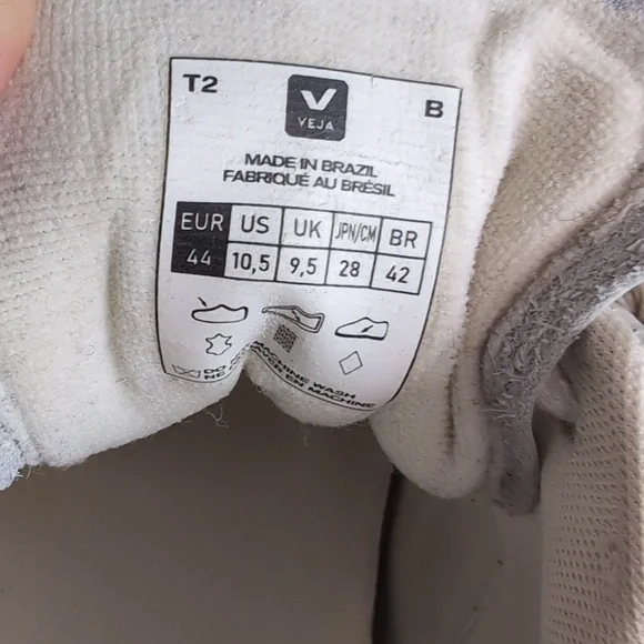 Veja V-12 Leather Men's White Sneakers Marsala Nautico Size 10.5 - Picture 10 of 10